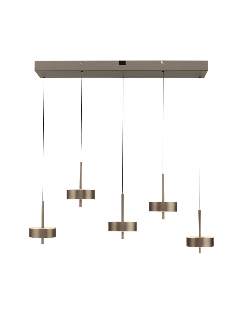 Paul Neuhaus Q-Rotate Lampa Wisząca Ciemnometalowo-Brązowy 2249-34