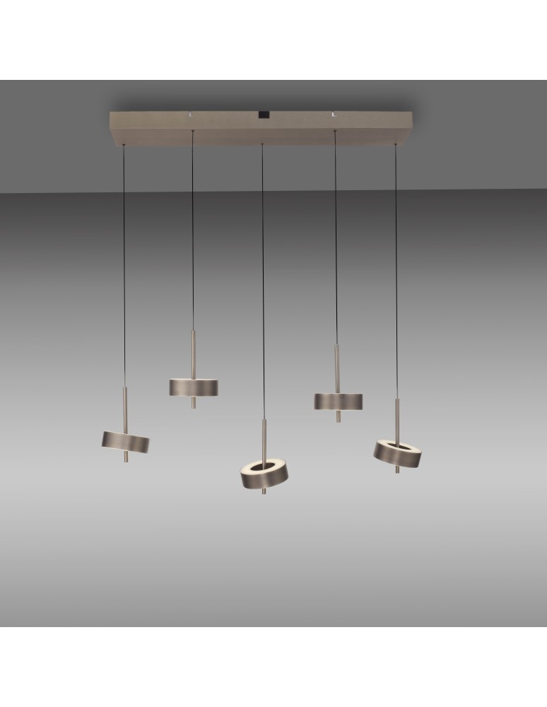Paul Neuhaus Q-Rotate Lampa Wisząca Ciemnometalowo-Brązowy 2249-34