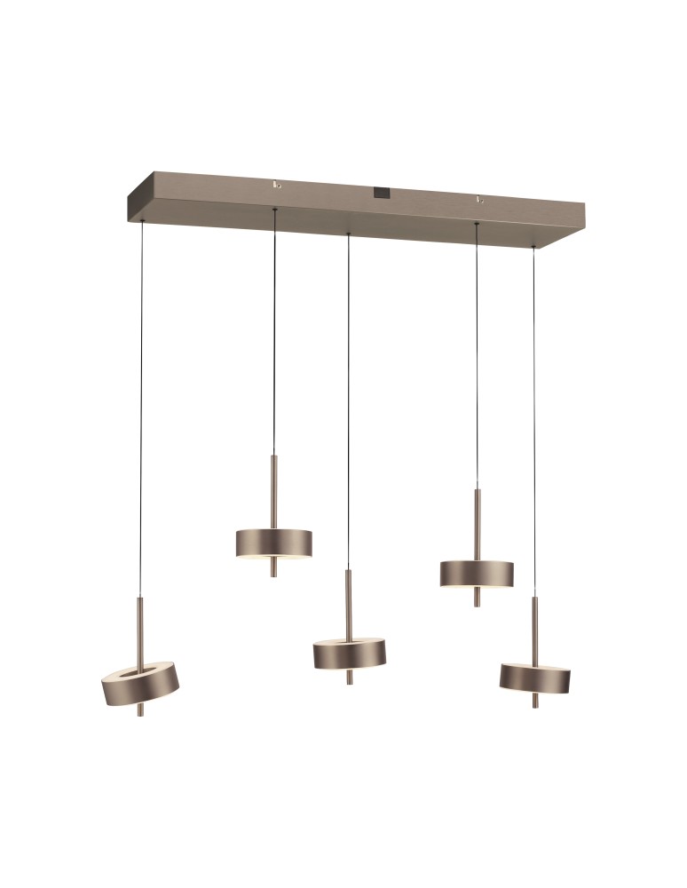 Paul Neuhaus Q-Rotate Lampa Wisząca Ciemnometalowo-Brązowy 2249-34