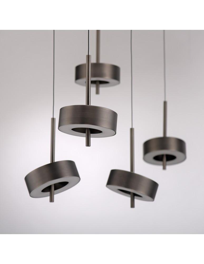 Paul Neuhaus Q-Rotate Lampa Wisząca Ciemnometalowo-Brązowy 2249-34