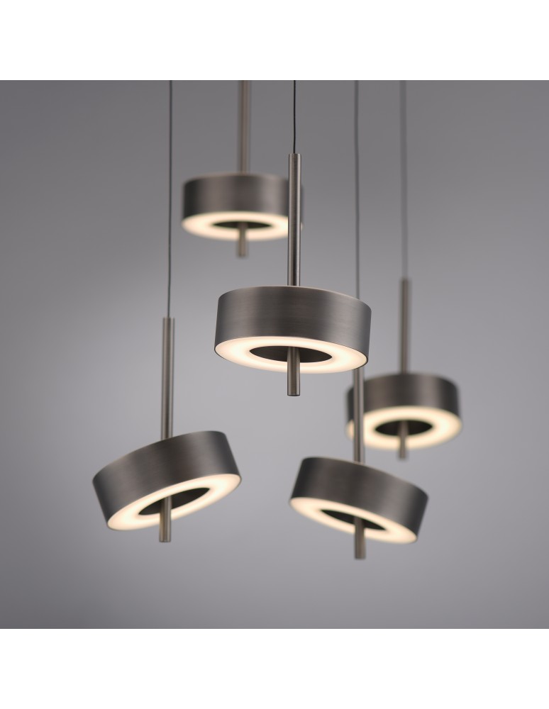 Paul Neuhaus Q-Rotate Lampa Wisząca Ciemnometalowo-Brązowy 2249-34