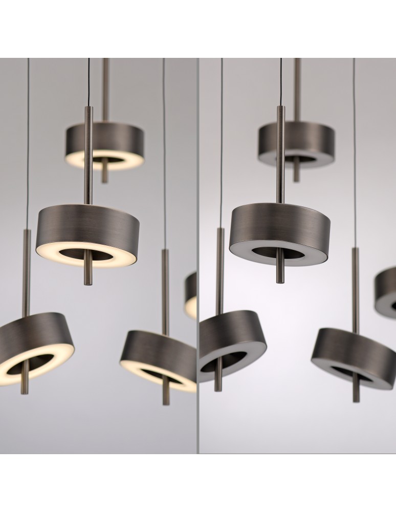 Paul Neuhaus Q-Rotate Lampa Wisząca Ciemnometalowo-Brązowy 2249-34
