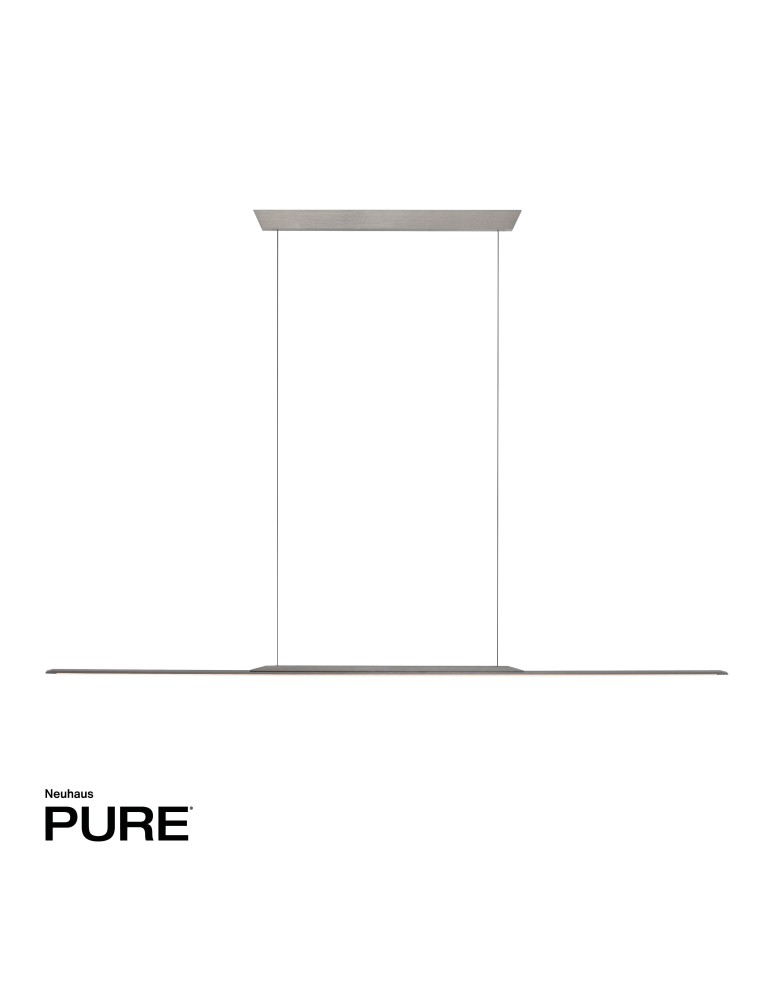 Paul Neuhaus Pure Surfa Lampa Wisząca Szary 2302-15