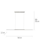 Paul Neuhaus Pure Surfa Lampa Wisząca Szary 2302-15