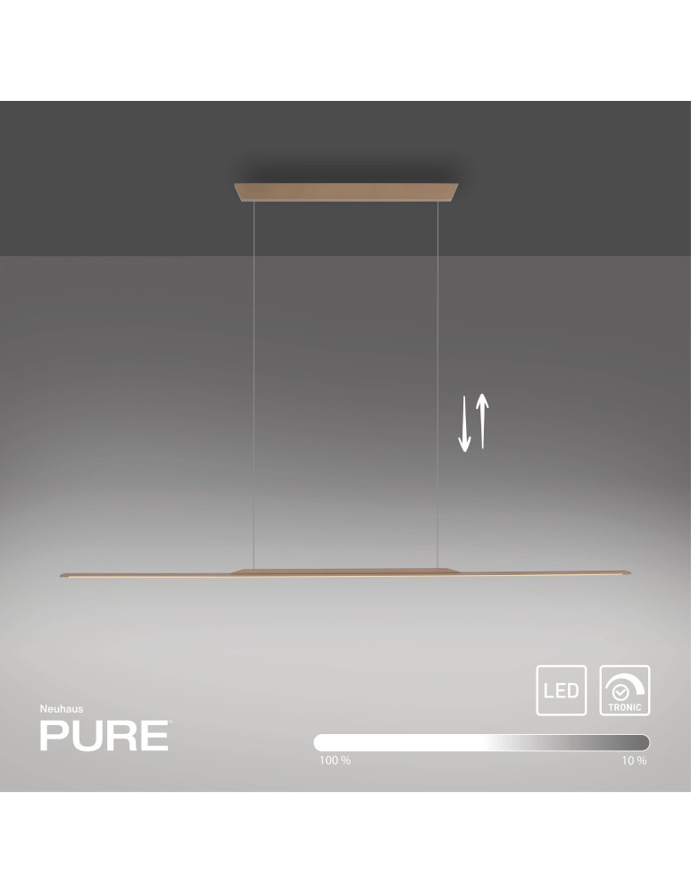 Paul Neuhaus Pure Surfa Lampa Wisząca Brązowy 2302-97