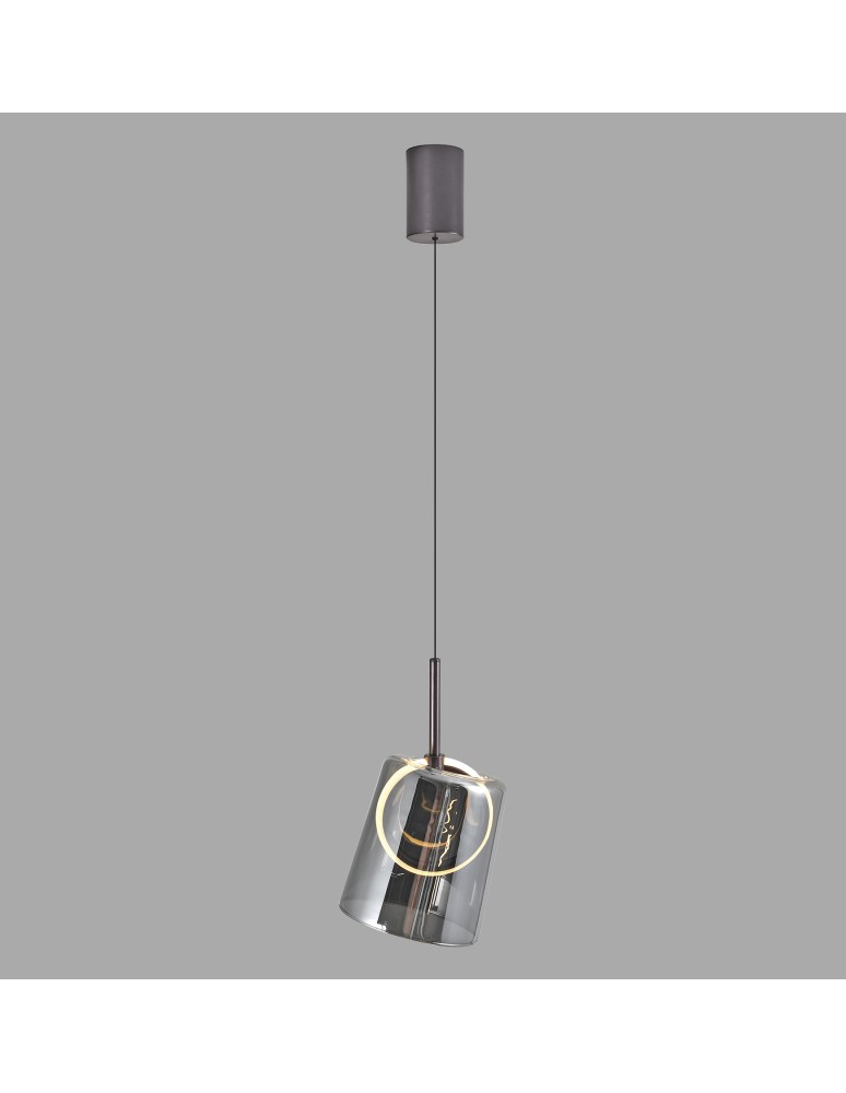 Paul Neuhaus Zula Lampa Wisząca Brązowy/Smoky 2541-25