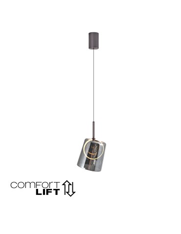 Paul Neuhaus Zula Lampa Wisząca Brązowy/Smoky 2541-25 - product 2