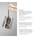 Paul Neuhaus Zula Lampa Wisząca Brązowy/Smoky 2541-25
