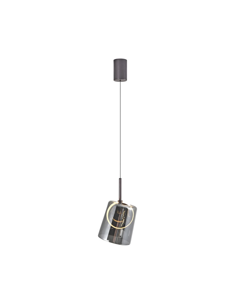 Paul Neuhaus Zula Lampa Wisząca Brązowy/Smoky 2541-25