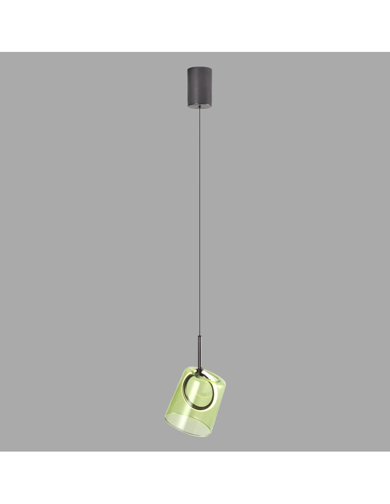 Paul Neuhaus Zula Lampa Wisząca Brązowy/Zielony 2541-43