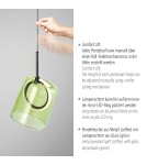 Paul Neuhaus Zula Lampa Wisząca Brązowy/Zielony 2541-43