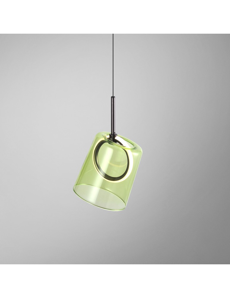 Paul Neuhaus Zula Lampa Wisząca Brązowy/Zielony 2541-43