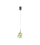 Paul Neuhaus Zula Lampa Wisząca Brązowy/Zielony 2541-43