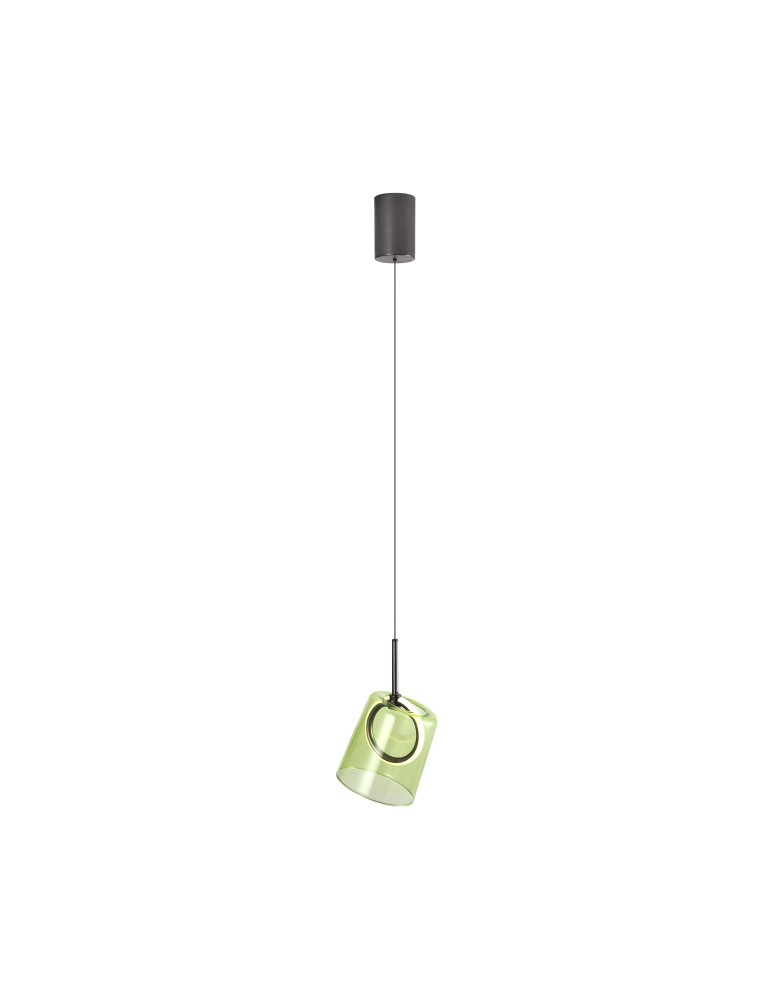 Paul Neuhaus Zula Lampa Wisząca Brązowy/Zielony 2541-43