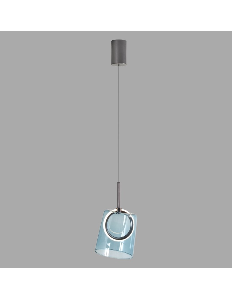 Paul Neuhaus Zula Lampa Wisząca Brązowy/Niebieski 2541-56