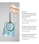 Paul Neuhaus Zula Lampa Wisząca Brązowy/Niebieski 2541-56