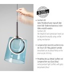 Paul Neuhaus Zula Lampa Wisząca Brązowy/Niebieski 2541-56