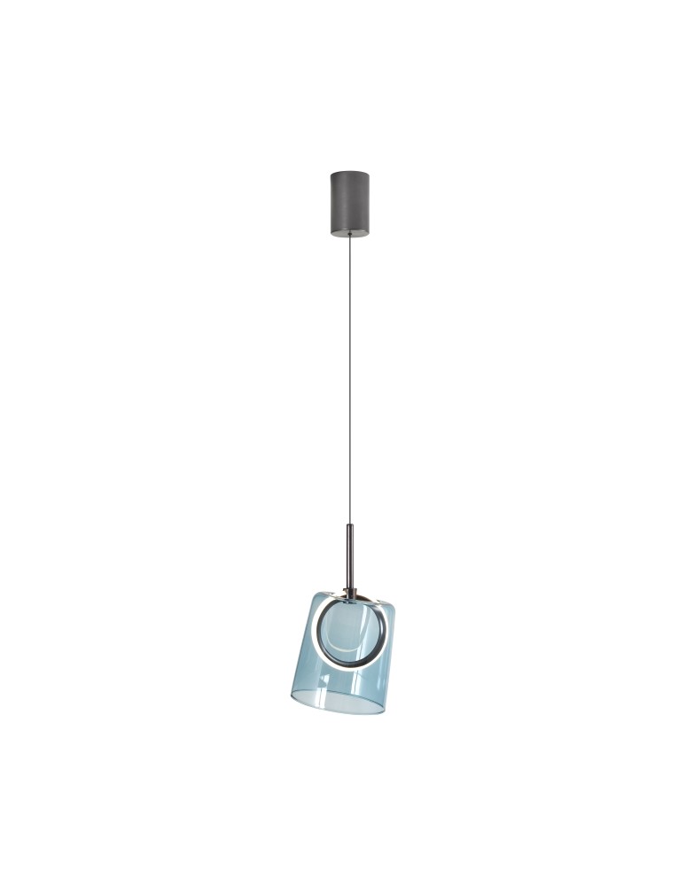 Paul Neuhaus Zula Lampa Wisząca Brązowy/Niebieski 2541-56