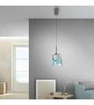 Paul Neuhaus Zula Lampa Wisząca Brązowy/Niebieski 2541-56