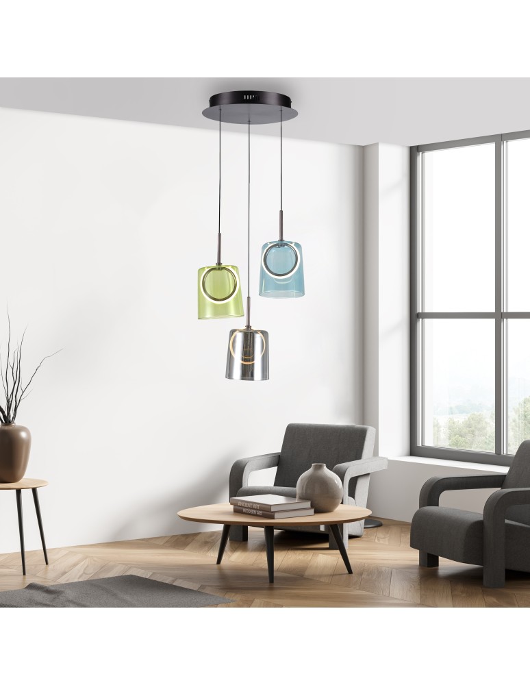 Paul Neuhaus Zula Lampa Wisząca Multikolor 2543-70