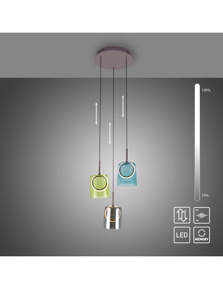 Paul Neuhaus Zula Lampa Wisząca Multikolor 2543-70