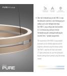 Paul Neuhaus Pure E-Loop Lampa Wisząca Matowy Mosiądz 2550-60