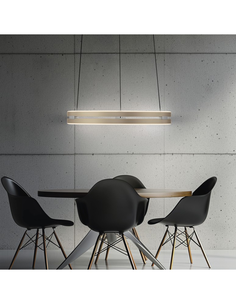 Paul Neuhaus Pure E-Loop Lampa Wisząca Matowy Mosiądz 2550-60