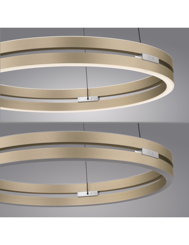 Paul Neuhaus Pure E-Loop Lampa Wisząca Matowy Mosiądz 2550-60