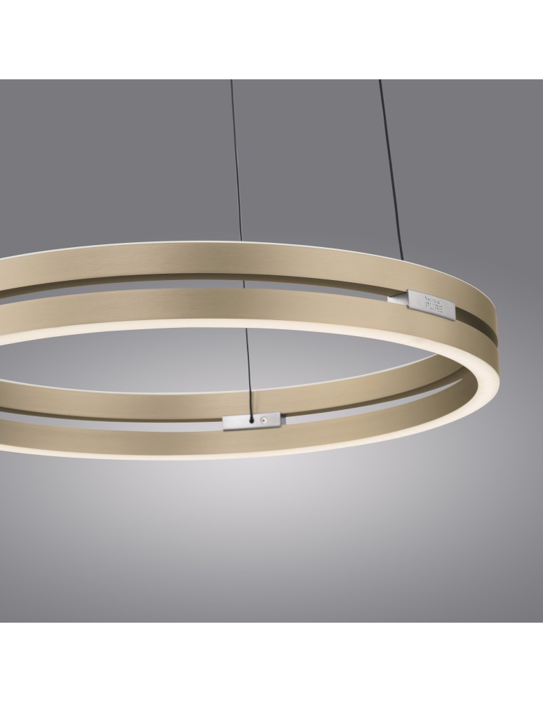 Paul Neuhaus Pure E-Loop Lampa Wisząca Matowy Mosiądz 2550-60