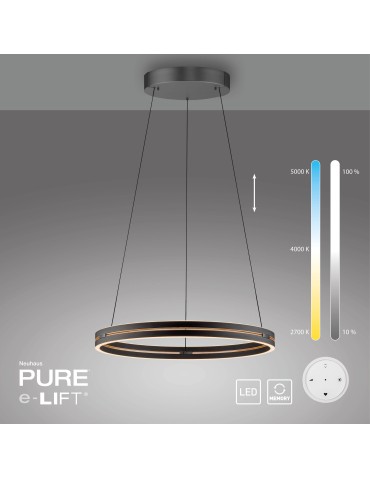Paul Neuhaus Pure E-Loop Lampa Wisząca Czarny 2551-18 - product 2