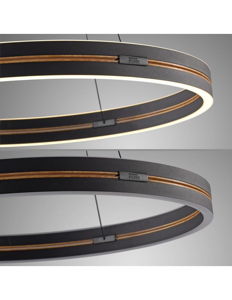 Paul Neuhaus Pure E-Loop Lampa Wisząca Czarny 2551-18