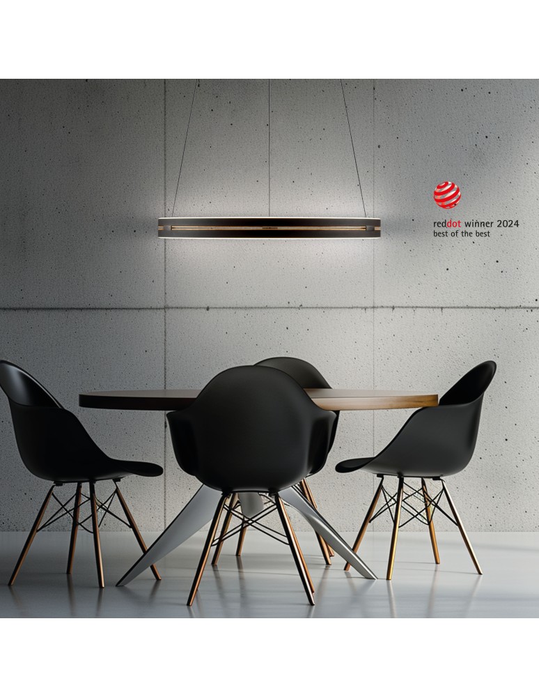 Paul Neuhaus Pure E-Loop Lampa Wisząca Czarny 2551-18