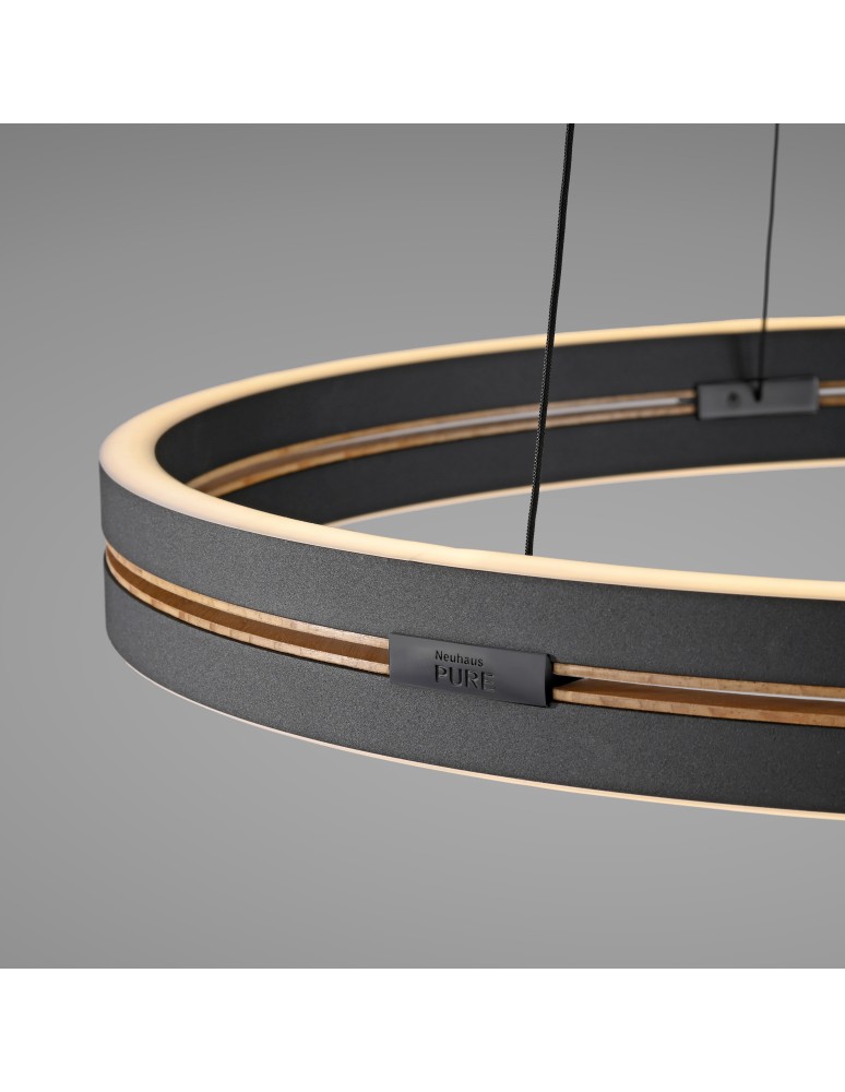 Paul Neuhaus Pure E-Loop Lampa Wisząca Czarny 2551-18