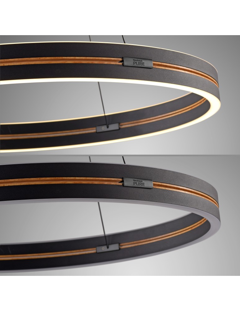Paul Neuhaus Pure E-Loop Lampa Wisząca Czarny 2551-18