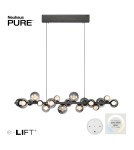 Paul Neuhaus Pure E-Popup Lampa Wisząca Szary 2557-15