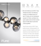Paul Neuhaus Pure E-Popup Lampa Wisząca Szary 2557-15