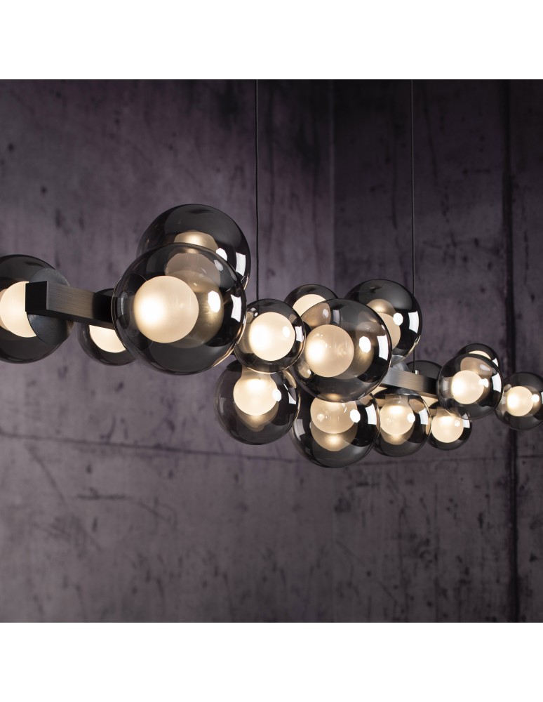 Paul Neuhaus Pure E-Popup Lampa Wisząca Szary 2557-15