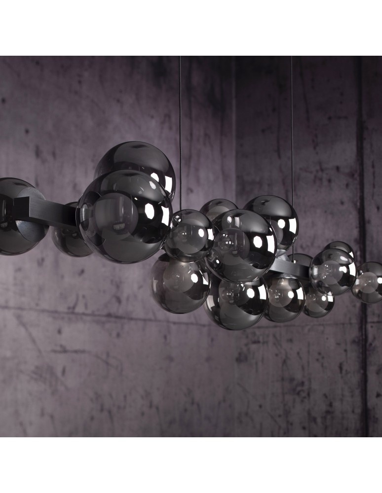 Paul Neuhaus Pure E-Popup Lampa Wisząca Szary 2557-15