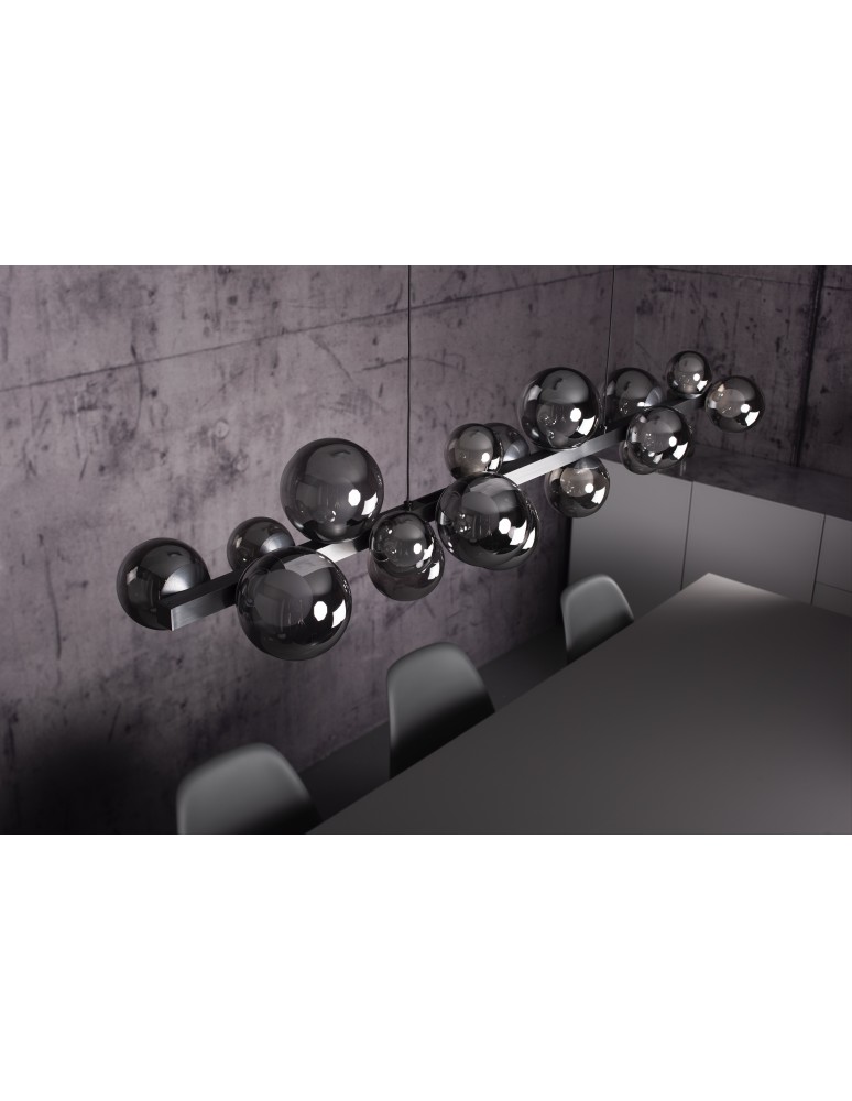 Paul Neuhaus Pure E-Popup Lampa Wisząca Szary 2557-15