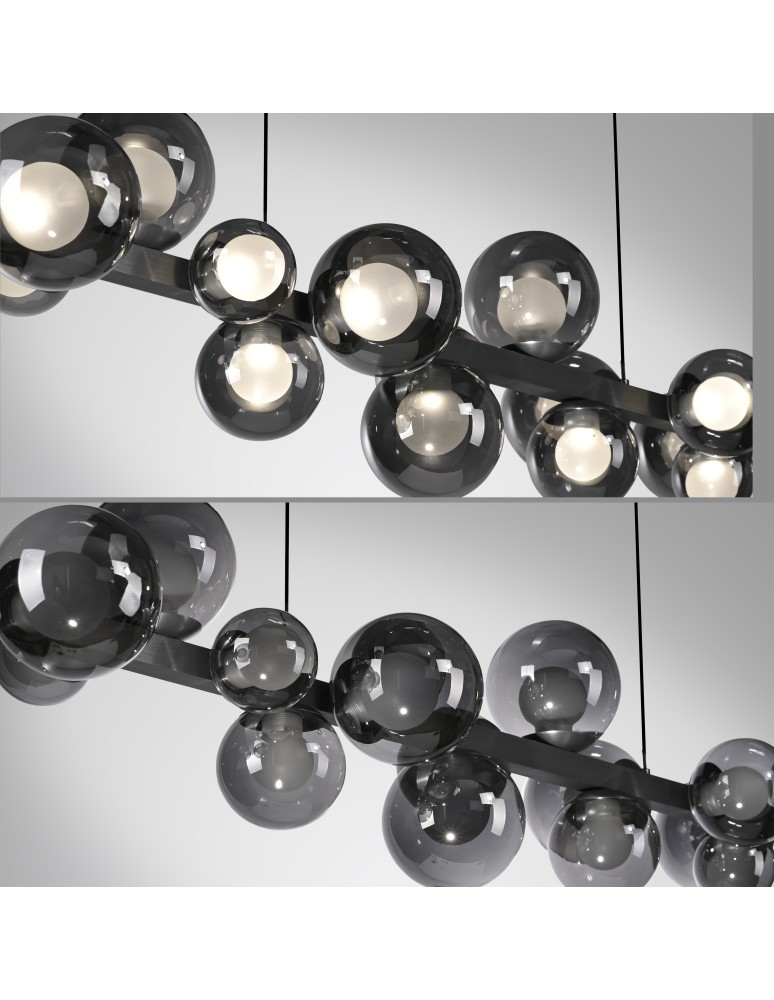 Paul Neuhaus Pure E-Popup Lampa Wisząca Szary 2557-15