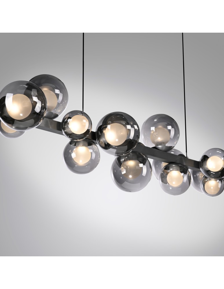 Paul Neuhaus Pure E-Popup Lampa Wisząca Szary 2557-15