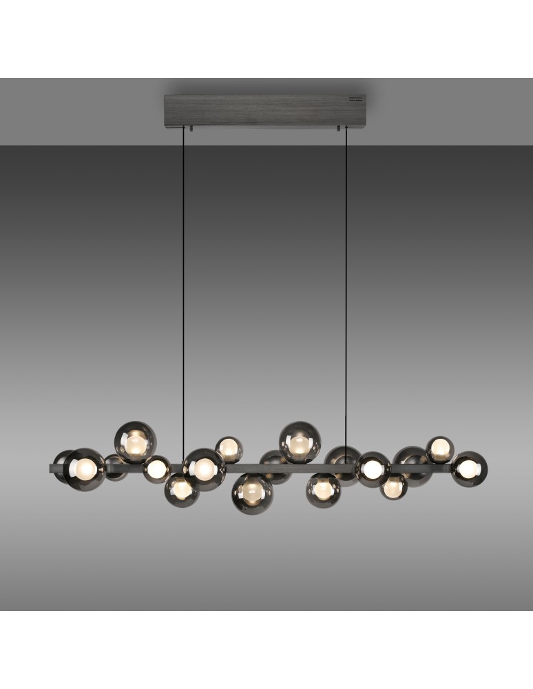 Paul Neuhaus Pure E-Popup Lampa Wisząca Szary 2557-15