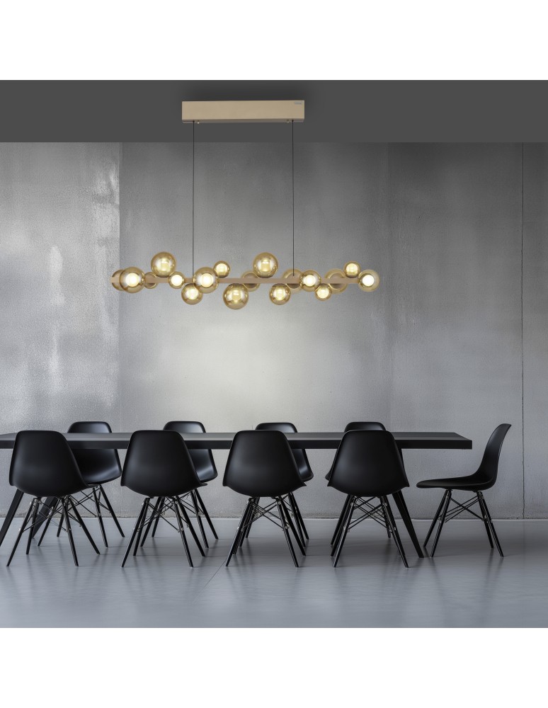 Paul Neuhaus Pure E-Popup Lampa Wisząca Złoty 2557-97