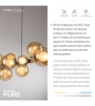 Paul Neuhaus Pure E-Popup Lampa Wisząca Złoty 2557-97