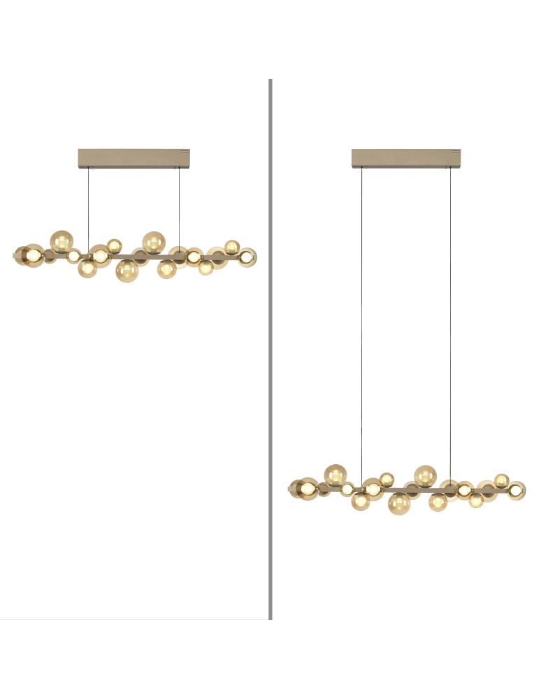 Paul Neuhaus Pure E-Popup Lampa Wisząca Złoty 2557-97