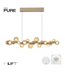Paul Neuhaus Pure E-Popup Lampa Wisząca Złoty 2557-97