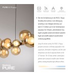 Paul Neuhaus Pure E-Popup Lampa Wisząca Złoty 2557-97