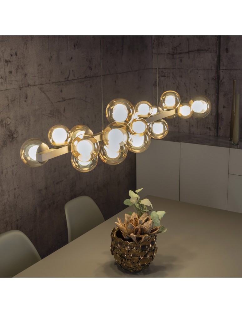 Paul Neuhaus Pure E-Popup Lampa Wisząca Złoty 2557-97