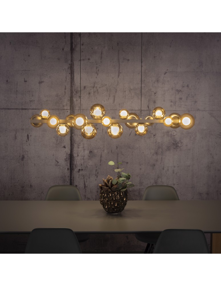 Paul Neuhaus Pure E-Popup Lampa Wisząca Złoty 2557-97