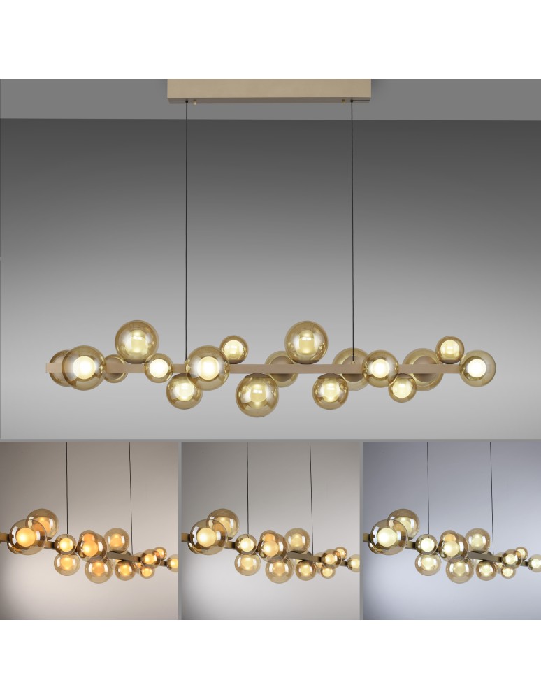 Paul Neuhaus Pure E-Popup Lampa Wisząca Złoty 2557-97